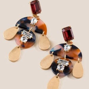Francesca’s Sadie Embellished Drop Earrings